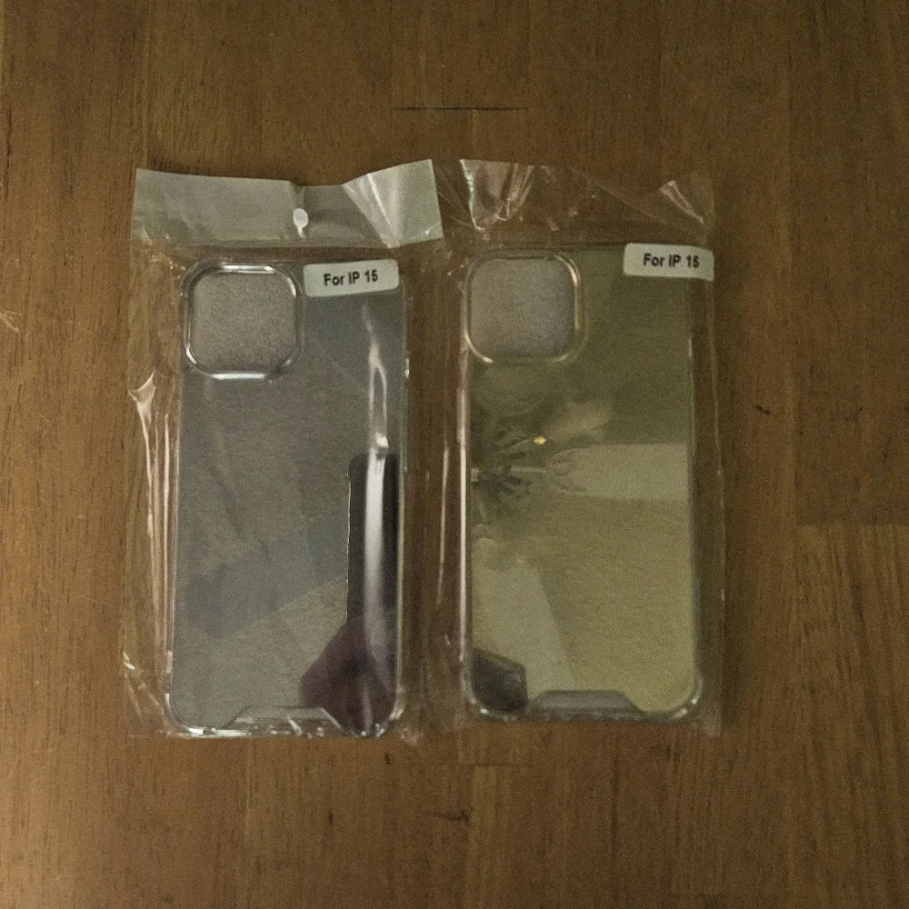 iPhone 15 Case Mirrored Phone Cover Gold